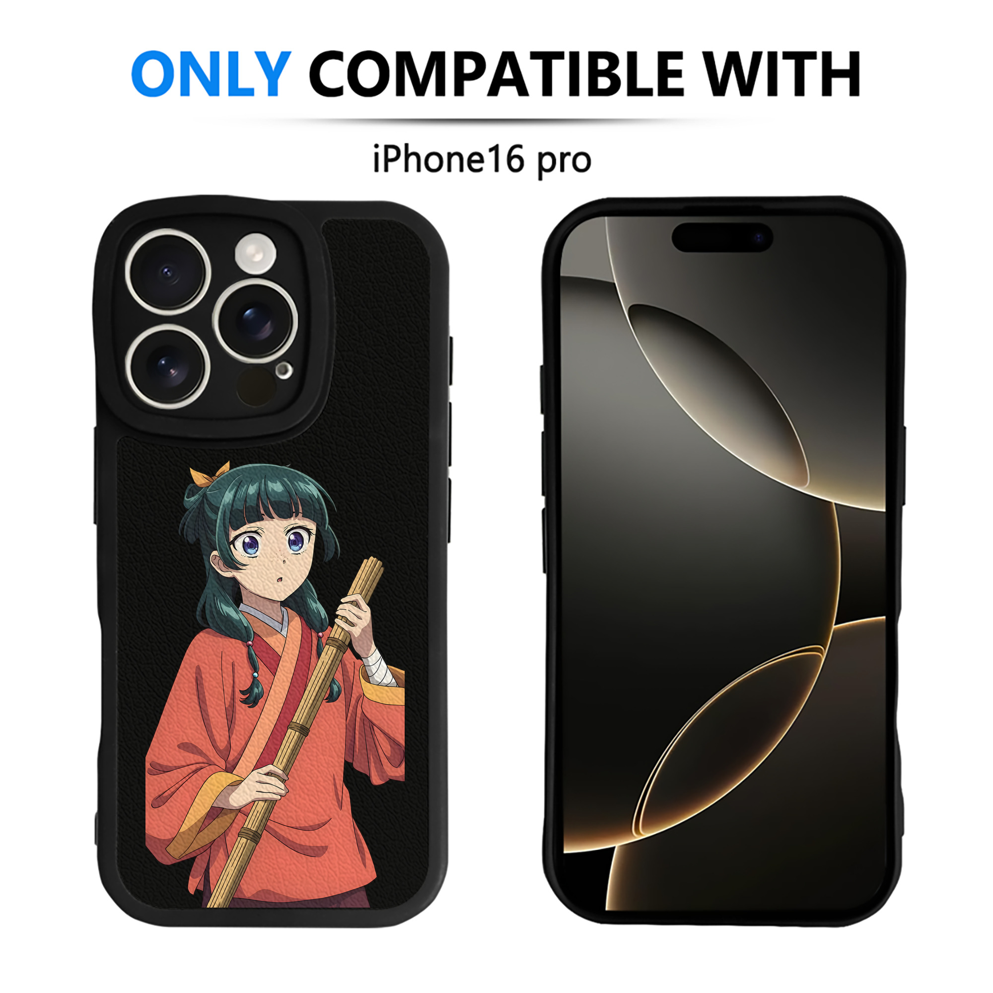 薬屋のひとりごと The Apothecary Diaries 【iPhone 16シリーズ対応】シリコンスマホケース（レザー調） 材質：シリコン